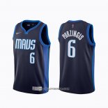 Maillot Dallas Mavericks Kristaps Porzingis Earned 2020-21 Bleu