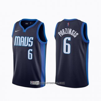 Maillot Dallas Mavericks Kristaps Porzingis Earned 2020-21 Bleu