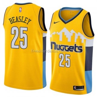 Maillot Denver Nuggets Malik Beasley Statement 2018 Jaune