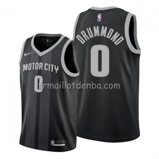 Maillot Detroit Pistons Andre Drummond Ville Edition Noir