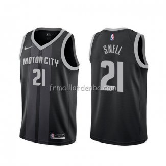 Maillot Detroit Pistons Tony Snell Ville 2019-20 Noir