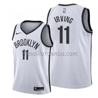 Maillot Enfant Brooklyn Nets Kyrie Irving Association 2019 Blanc