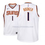 Maillot Enfant Phoenix Suns Devin Booker 2017-18 Blanc