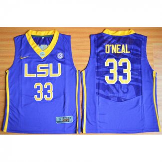 Enfants Maillot Basket NCAA Shaquille ONeal 33 Purpura