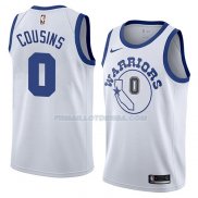 Maillot Golden State Warriors Demarcus Cousins Hardwood Classic 2018-19 Blanc