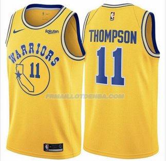 Maillot Golden State Warriors Klay Thompson Hardwood Classic 2018 Jaune