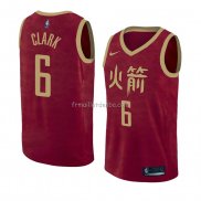 Maillot Houston Rockets Gary Clark Ville 2018-19 Rouge