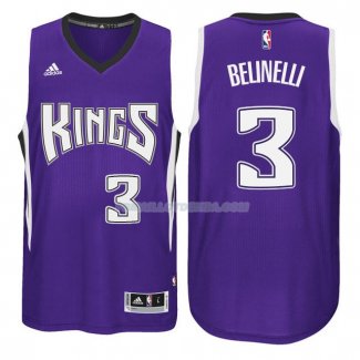 Maillot Basket Sacramento Kings Belinelli 3 Purpura