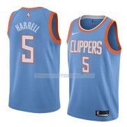 Maillot Los Angeles Clippers Montrezl Harrell Ciudad 2018 Bleu