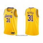 Maillot Los Angeles Lakers Austin Reaves NO 31 75th Anniversary 2021-22 Jaune