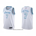 Maillot Los Angeles Lakers Carmelo Anthony NO 7 Ville 2021-22 Blanc