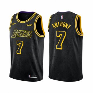 Maillot Los Angeles Lakers Carmelo Anthony NO 7 Ville Noir