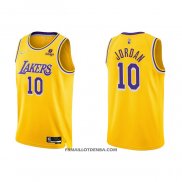 Maillot Los Angeles Lakers Deandre Jordan NO 10 75th Anniversary 2021-22 Jaune