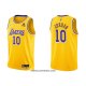 Maillot Los Angeles Lakers Deandre Jordan NO 10 75th Anniversary 2021-22 Jaune