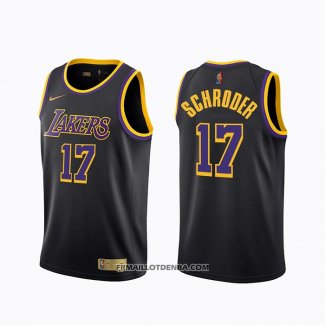 Maillot Los Angeles Lakers Dennis Schroder Earned 2020-21 Noir