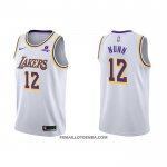 Maillot Los Angeles Lakers Kendrick Nunn NO 12 Association 2021-22 Blanc