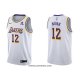 Maillot Los Angeles Lakers Kendrick Nunn NO 12 Association 2021-22 Blanc