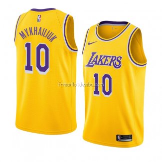 Maillot Los Angeles Lakers Sviatoslav Mykhailiuk Icon 2018-19 Jaune