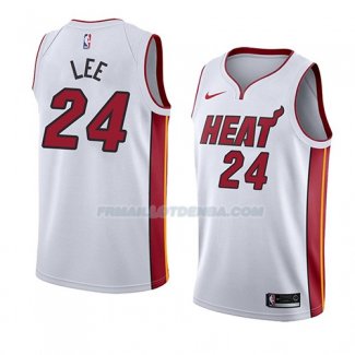 Maillot Miami Heat Marcus Lee Association 2018 Blanc