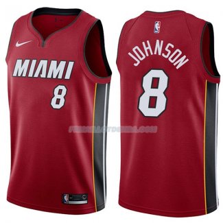 Maillot Miami Heat Tyler Johnson Statehombret 2017-18 8 Rojo