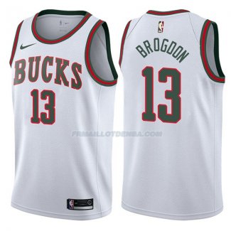 Maillot Milwaukee Bucks Malcolm Brogdon Return To Mecca Classic 2017-18 13 Blancoo