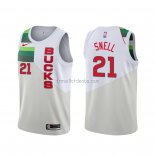 Maillot Milwaukee Bucks Tony Snell Earned Edition Blanc