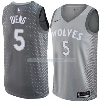 Maillot Minnesota Timberwolves Gorgui Dieng Ciudad 2018 Gris