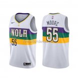 Maillot New Orleans Pelicans E'twaun Moore Ville Blanc