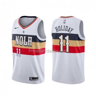 Maillot New Orleans Pelicans Jrue Holiday Earned Blanc