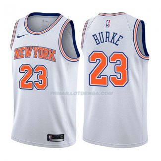 Maillot New York Knicks Trey Burke Statehombret 2017-18 23 Blancoo