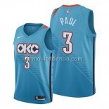 Maillot Oklahoma City Thunder Chris Paul Ville Bleu