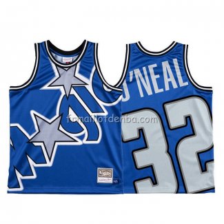 Maillot Orlando Magic Shaquille O'neal Mitchell & Ness Big Face Bleu