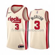 Maillot Portland Trail Blazers C.j. Mccollum Ville 2019-20 Cream