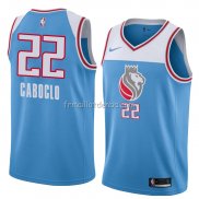 Maillot Sacramento Kings Bruno Caboclo Ville 2018 Bleu