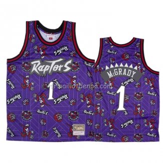 Maillot Tornto Raptors Tracy McGrady Hardwood Classics Tear Up Pack Volet