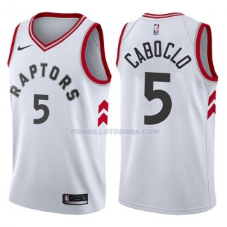 Maillot Toronto Raptors Bruno Caboclo Association 2017-18 5 Blancoo