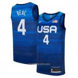 Maillot USA 2021 Bradley Beal No 4 Bleu