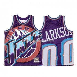 Maillot Utah Jazz Jordan Clarkson Mitchell & Ness Big Face Volet