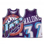 Maillot Utah Jazz Karl Malone Mitchell & Ness Big Face Volet