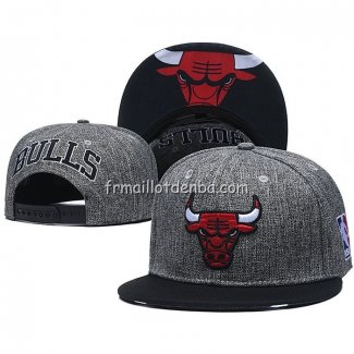 Casquette Chicago Bulls Rouge Gris2