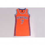 Femmes Maillot Basket New York Knicks Anthony 7 Orange