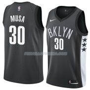 Maillot Brooklyn Nets Dzanan Musa Black Statement 2018 Noir Noir