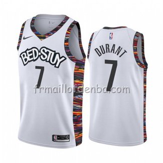 Maillot Brooklyn Nets Kevin Durant Ville 2019-20 Blanc