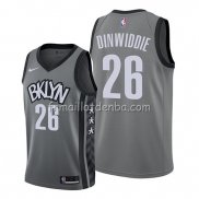 Maillot Brooklyn Nets Spencer Dinwiddie Statement Edition Gris