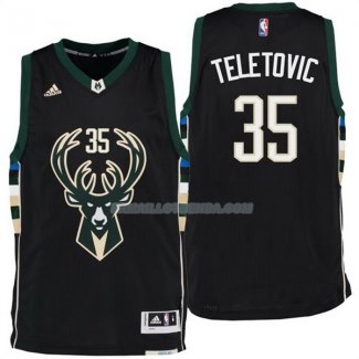 Maillot Basket Milwaukee Bucks Teletovic 35 Negro