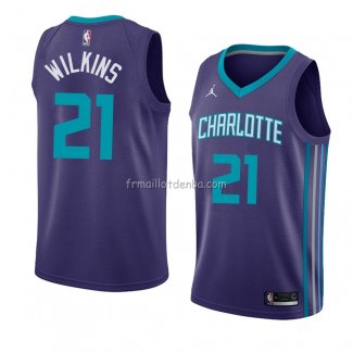 Maillot Charlotte Hornets Isaiah Wilkins Statement 2018 Violet