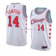 Maillot Chicago Bulls Jakarr Sampson Ville 2018 Blanc