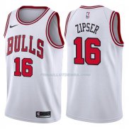 Maillot Chicago Bulls Paul Zipser Association 2017-18 16 Blancoo