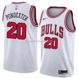 Maillot Chicago Bulls Quincy Pondexter Association 2018 Blanc