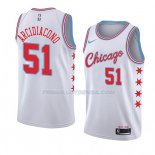 Maillot Chicago Bulls Ryan Arcidiacono Ciudad 2018 Blanc Rouge